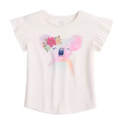 Girls 4-12 Jumping Beans® Flutter Graphic Tee -Kohls shop 5828980 Ivory Koala