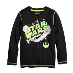 Boys 4-12 Jumping Beans® Star Wars Neon Vintage Long Sleeve Graphic Tee