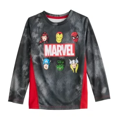 Boys 4-12 Jumping Beans® Marvel Logo Tie Dye Long Sleeve Graphic Tee