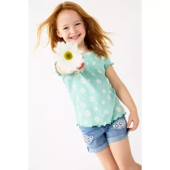 Girls 4-12 Jumping Beans® Lettuce Edge Top -Kohls shop 5829140 ALT9