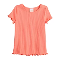 Girls 4-12 Jumping Beans® Lettuce Edge Top -Kohls shop 5829140 Red