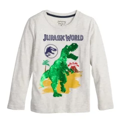 Boys 4-12 Jumping Beans® Jurassic World Flippable Sequins Long Sleeve Graphic Tee