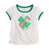 Toddler Girl Jumping Beans® "Happy Go Lucky" Shamrock Tee