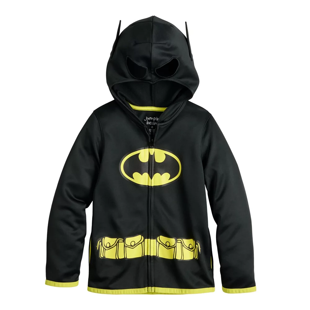 Boys 4-12 Jumping Beans® Batman Cosplay Fleece Hoodie 1 Boys 4-12 Jumping Beans® Batman Cosplay Fleece Hoodie