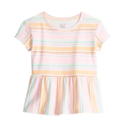 Toddler Girl Jumping Beans® Print Peplum Tee