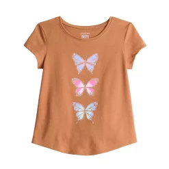 Toddler Girl Jumping Beans® Short-Sleeve Graphic Shirttail Tee 7 Toddler Girl Jumping Beans® Short-Sleeve Graphic Shirttail Tee -Kohls shop 5835316 Rust Butterfly
