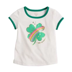 Girls 4-12 Jumping Beans® "Happy Go Lucky" Shamrock Tee