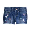 Girls 4-12 Jumping Beans® Embroidered Denim Shorts