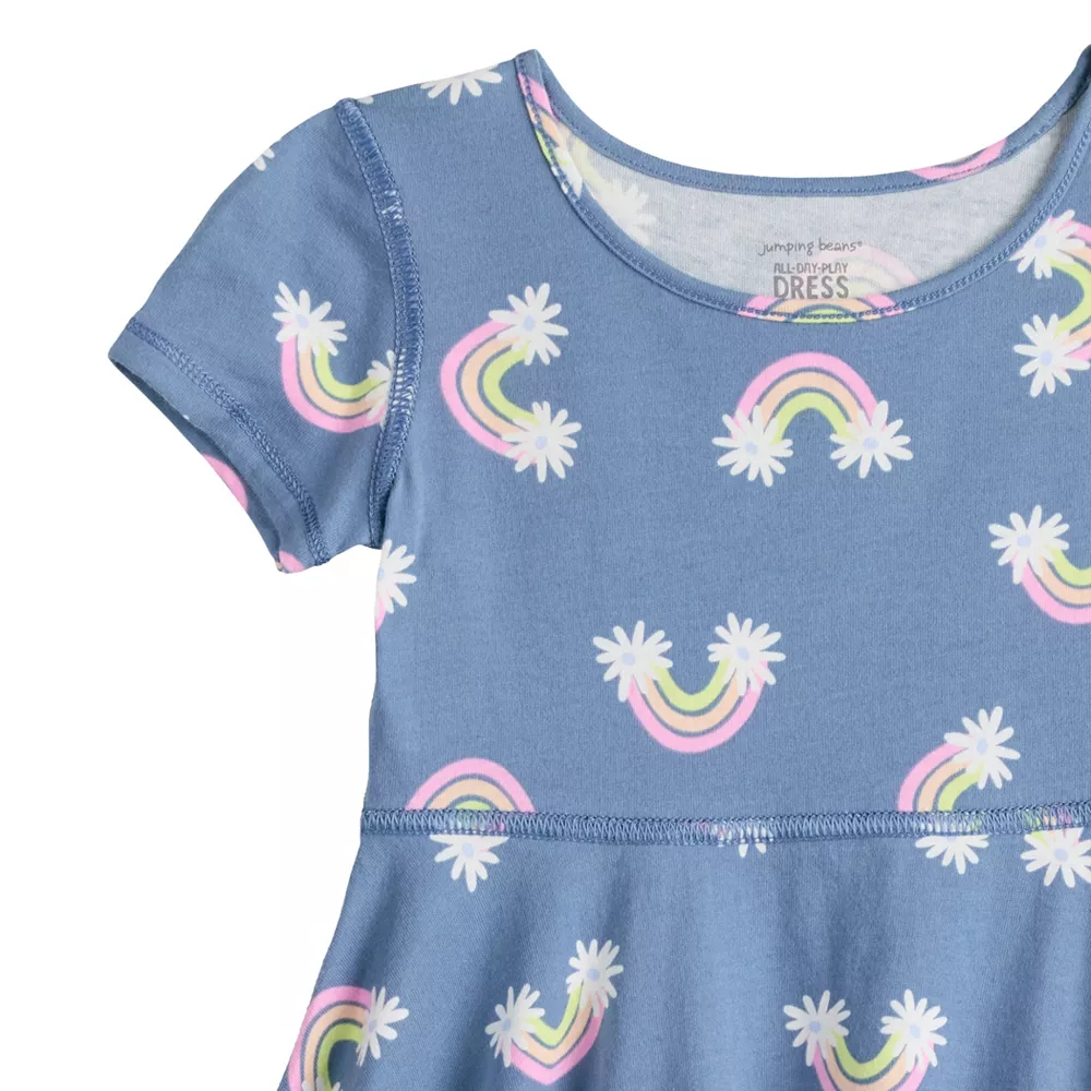 Toddler Girl Jumping Beans® Adaptive Hi-Low Skater Dress 4 Toddler Girl Jumping Beans® Adaptive Hi-Low Skater Dress - Image 4