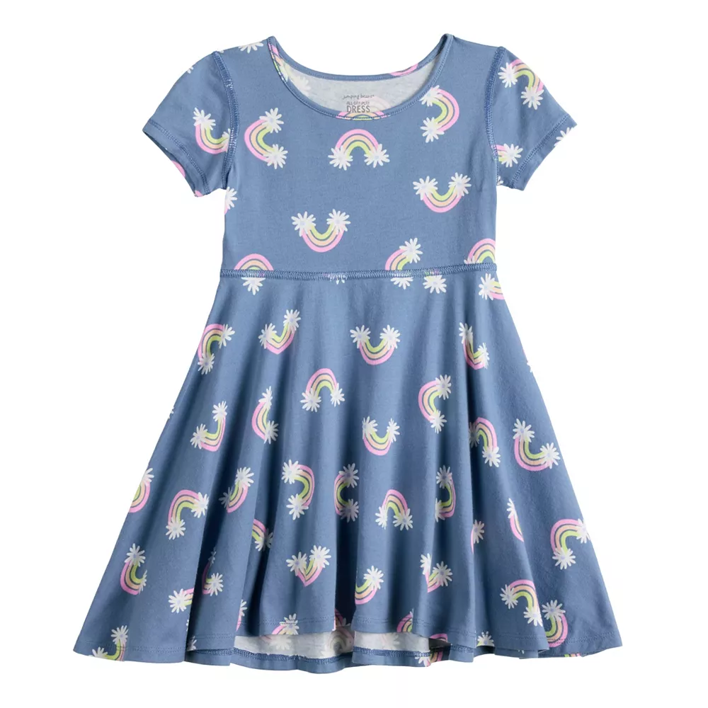 Toddler Girl Jumping Beans® Adaptive Hi-Low Skater Dress 3 Toddler Girl Jumping Beans® Adaptive Hi-Low Skater Dress - Image 3
