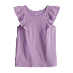 Girls 4-12 Jumping Beans® Flutter Sleeve Tee -Kohls shop 5848421 Purple