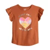 Girls 4-12 Jumping Beans® Flutter Sleeve Graphic Tee