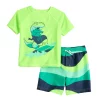 Toddler Boy Jumping Beans® Rash Guard Top & Swim Trunks Set