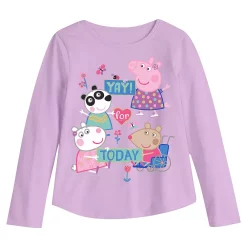 Toddler Girl Jumping Beans® Peppa Pig "Yay For Today" Long Sleeve Graphic Tee