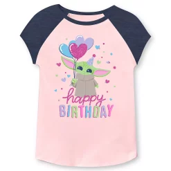 Girls 4-12 Jumping Beans® The Mandalorian Grogu aka Baby Yoda Birthday Graphic Tee