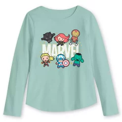 Girls 4-12 Jumping Beans® Marvel Cutesy Superheroes Long Sleeve Graphic Tee