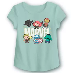 Girls 4-12 Jumping Beans® Marvel Cutesy Superheroes Sparkle Graphic Tee