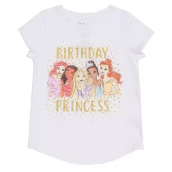 Disney Princesses Girls 4-12 Birthday Princess Graphic Tee by Jumping Beans®