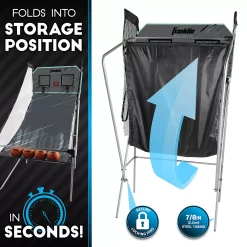 Franklin Sports 2-Player Arcade Indoor Basketball Shootout with Electronic Scoreboard and 4 Mini Basketballs -Kohls shop 6082313 ALT2