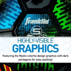 Franklin Sports MYSTIC Official Size 5 Soccer Ball with Air Pump Included -Kohls shop 6082325 ALT3