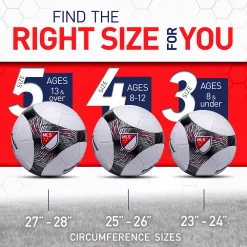 Franklin Sports MLS Pro Vent Size 3 Kids Soccer Ball with Air Pump Included -Kohls shop 6082326 ALT4