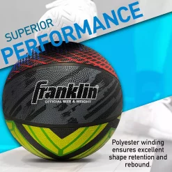 Franklin Sports MYSTIC 29.5-Inch Official Size Indoor + Outdoor Basketball with Air Pump Included -Kohls shop 6082333 ALT3