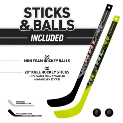 Franklin Sports Mini Hockey Goal Set with Goal, 2 Mini Sticks, 2 Mini Foam Hockey Balls and Pop Out Shooting Targets -Kohls shop 6082350 ALT3