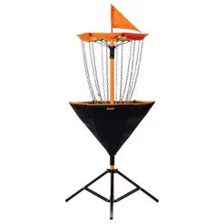 Franklin Sports PDGA Approved Portable Disc Golf Basket Set with Metal Chains and Hole Stand