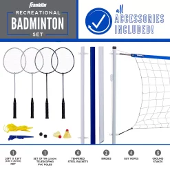 Franklin Sports Complete Badminton Set with Net, Rackets and Birdies -Kohls shop 6082359 ALT2