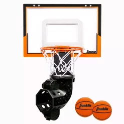 Franklin Sports Shatter-Resistant Over-The-Door Basketball Hoop with Ball Return