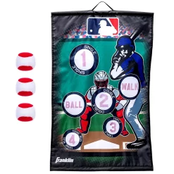 Franklin Sports MLB Baseball Kids Over-the-Door Mini Baseball Throwing Game with 3 Soft Baseballs
