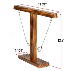 Franklin Sports Fun Wooden Adult and Kid Party Ring Hook Game with Score Tracker -Kohls shop 6082395 ALT3