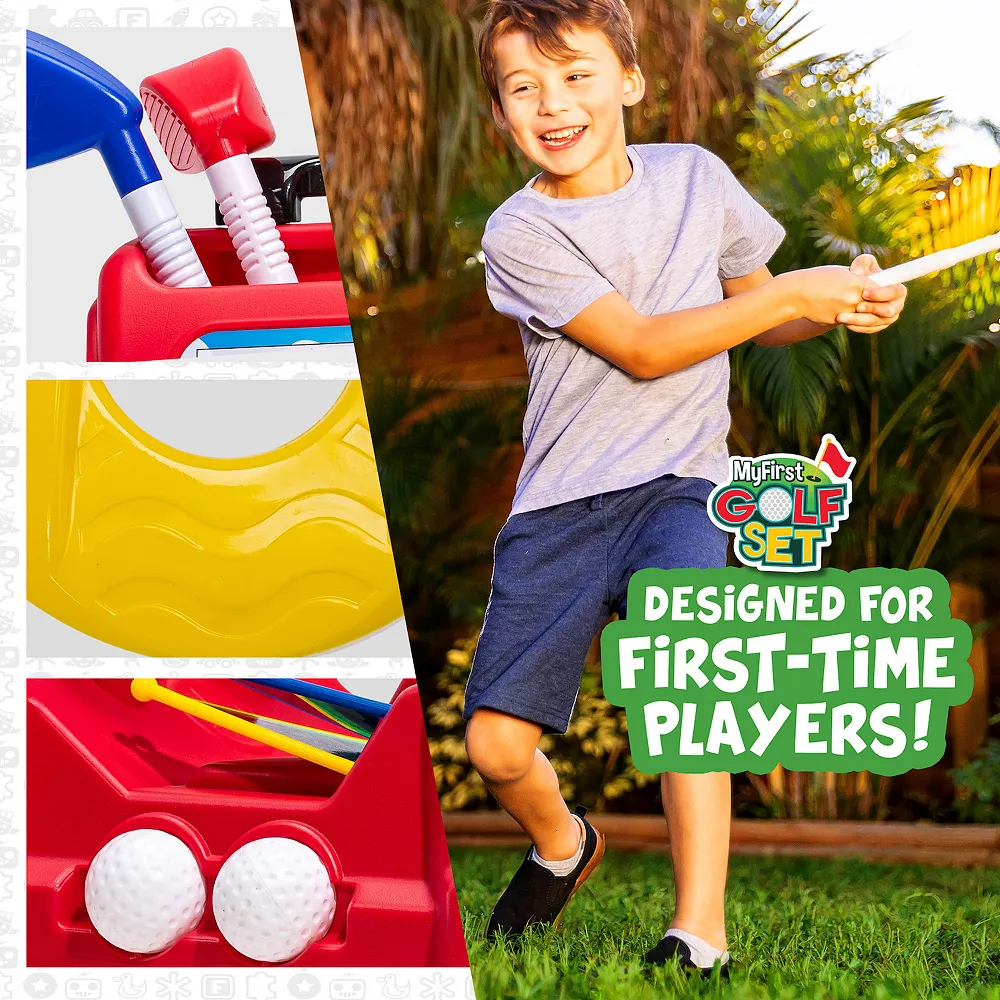 Franklin Sports MyFirst Plastic Golf Clubs and Balls Set for Kids and Toddlers 2 Franklin Sports MyFirst Plastic Golf Clubs and Balls Set for Kids and Toddlers - Image 2
