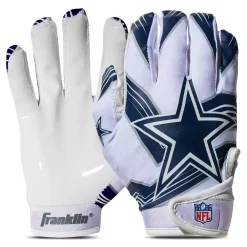 Franklin Sports NFL Cowboys Youth Football Receiver Gloves