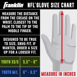Franklin Sports NFL Bears Youth Football Receiver Gloves 15 Franklin Sports NFL Bears Youth Football Receiver Gloves -Kohls shop 6082409 ALT7