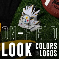 Franklin Sports NFL Steelers Youth Football Receiver Gloves 11 Franklin Sports NFL Steelers Youth Football Receiver Gloves -Kohls shop 6082435 ALT3