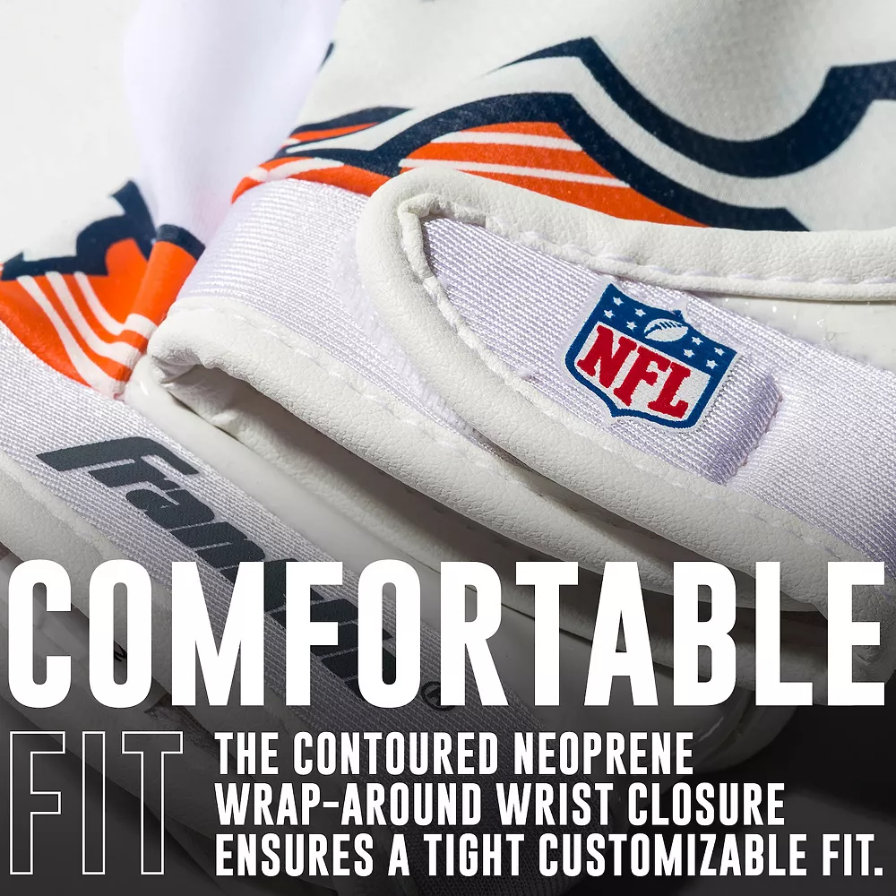 Franklin Sports NFL Broncos Youth Football Receiver Gloves 3 Franklin Sports NFL Broncos Youth Football Receiver Gloves - Image 3