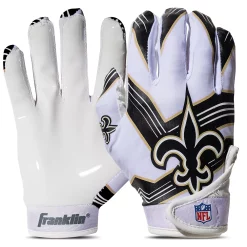 Franklin Sports New Orleans Saints Youth NFL Football Receiver Gloves