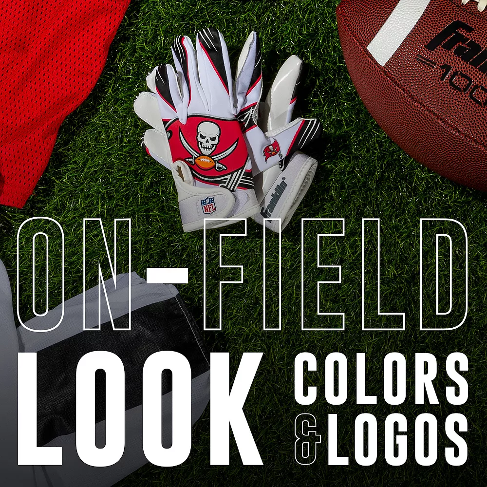 Franklin Sports Tampa Bay Bucaneers Youth NFL Football Receiver Gloves 3 Franklin Sports Tampa Bay Bucaneers Youth NFL Football Receiver Gloves - Image 3