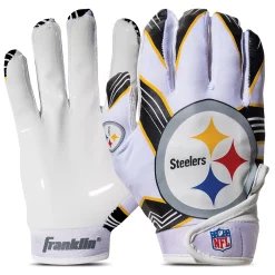 Franklin Sports Pittsburgh Steelers Youth NFL Football Receiver Gloves