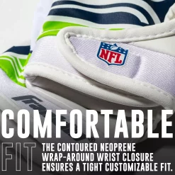 Franklin Sports Seattle Seahawks Youth NFL Football Receiver Gloves -Kohls shop 6082485 ALT2