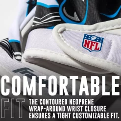 Franklin Sports Carolina Panthers Youth NFL Football Receiver Gloves -Kohls shop 6082489 ALT2