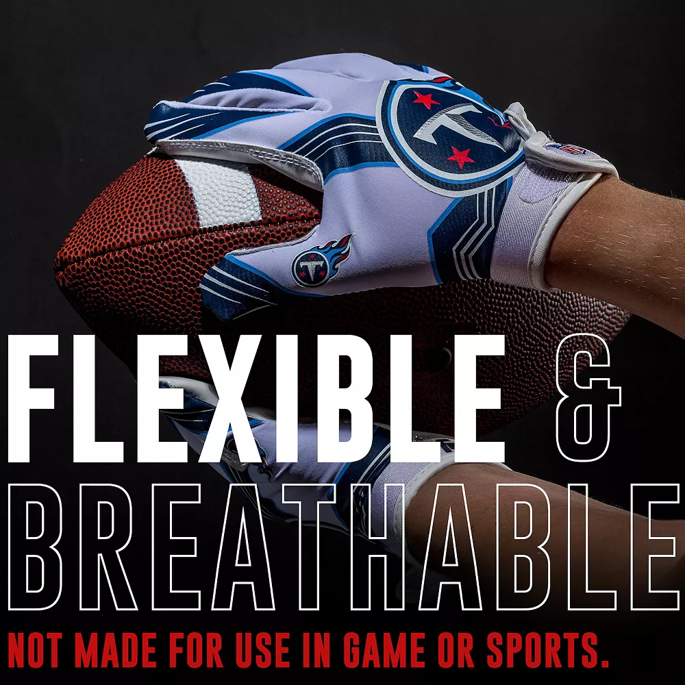 Franklin Sports Tennessee Titans Youth NFL Football Receiver Gloves 4 Franklin Sports Tennessee Titans Youth NFL Football Receiver Gloves - Image 4