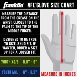 Franklin Sports Washington Commanders Youth NFL Football Receiver Gloves 10 Franklin Sports Washington Commanders Youth NFL Football Receiver Gloves -Kohls shop 6082496 ALT2