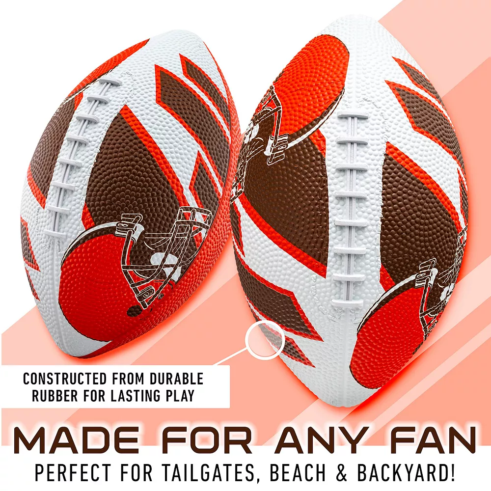 Franklin Sports NFL Cleveland Browns Mini 8.5" Football 6 Franklin Sports NFL Cleveland Browns Mini 8.5" Football - Image 6
