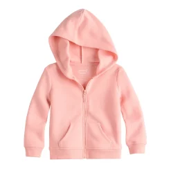 Toddler Girl Jumping Beans® Zip Fleece Hoodie -Kohls shop 6171433 Coral