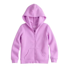 Toddler Girl Jumping Beans® Zip Fleece Hoodie -Kohls shop 6171433 Purple